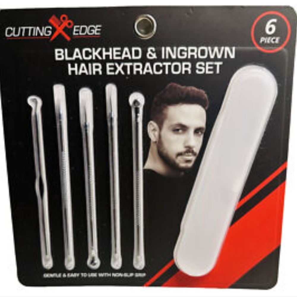 Blackhead & Ingrown Hair Extractor Set - Silver For All Skin Types